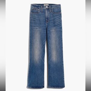 MADEWELL Wide Leg Studded Crop Jeans